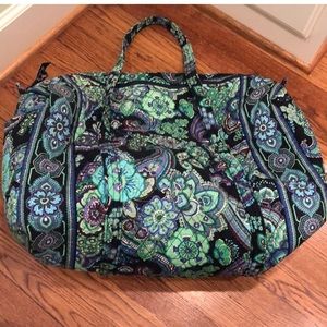 Vera Bradley quilted soft duffel bag